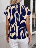 My Western Geometric Half Sleeve Printed Top My Western