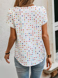 My Western Polka Dot Petal Sleeve Top My Western