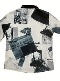 MyWestern Women's Monochrome Vintage Print Shirt My Western