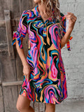 My Western designer color printed midi dress My Western