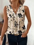 MyWesternPrint Rolled-Up Short Sleeves Round Neckline Relaxed Fit Top For Women & Girls WesternLove