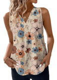 Printed Rayon Sleeveless Top for Women My Western