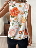 MyWestern Abstract Stripe Print Rolled-Up Short Sleeves Round Neckline Relaxed Fit Top For Women & Girls WesternLove
