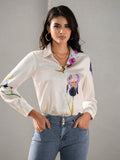 MyWestern Floral Print Twist Front Shirt MyWestern
