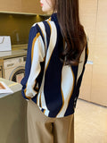Elegant Striped Button-Down Shirt for Women MyWestern